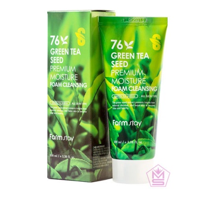 FarmStay-Увлажняющая-пенка-для-умывания-с-семенами-зеленого-чая--Green-Tea-Seed-Pure-Cleansing-Foam
