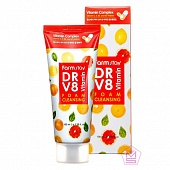 FarmStay Очищающая пенка с комплексом витаминов Dr-V8 Vitamin Foam Cleansing