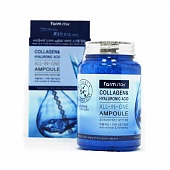 FarmStay Антивозрастная сыворотка Collagen & Hyaluronic Acid All-in-One Ampoule