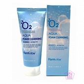 FarmStay Пенка очищающая с кислородом O2 Premium Aqua Foam Cleansing