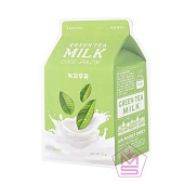 A'PIEU Маска для лица тканевая Green Tea Milk