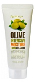 FarmStay Olive Intensive Moisture Foam Cleanser пенка для умывания увлажняющая с экстрактом оливы