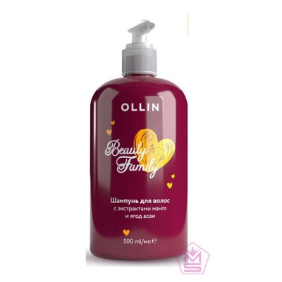 OLLIN-Beauty-Family-Шампунь-для-волос-c-экстрактами-манго-и-ягод-асаи