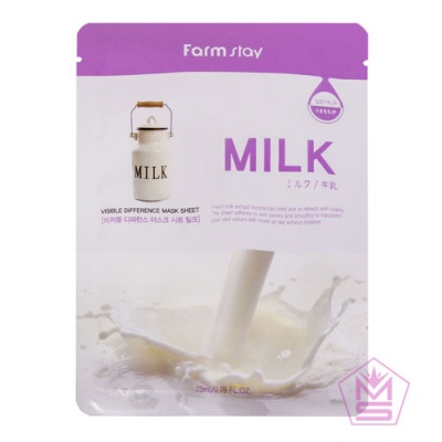 FarmStay-Тканевая-маска-д-лица-увлажняющая-с-молочными-протеинами-Visible-Difference-Mask-Sheet-Milk