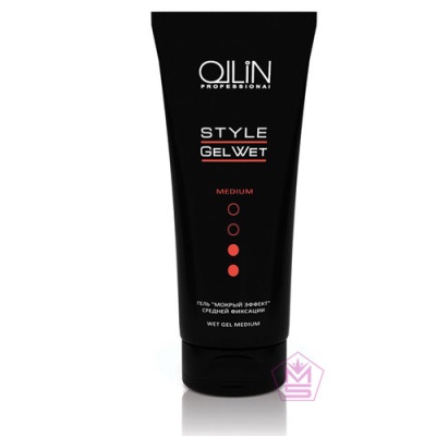 OLLIN-Style-Гель-для-укладки-волос-Мокрый-эффект-средней-фиксации