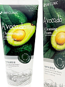 3W CLINIC Очищающая пенка для умывания с экстрактом авокадо Avocado Foam Cleansing