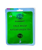 ELEMENT Тканевая маска для лица с зеленым чаем матча