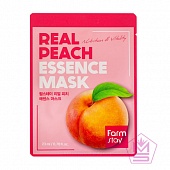 FarmStay Тканевая маска для лица с экстрактом персика Real Peach Essence Mask
