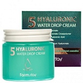 Farm Stay Крем для лица суперувлажняющий Hyaluronic 5 Water Drop Cream